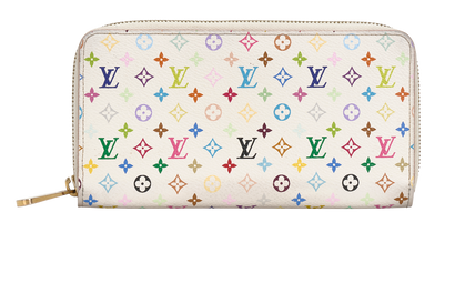 Louis Vuitton Long Wallet, &pound;210, Accessories, White, Canvas, Front view
